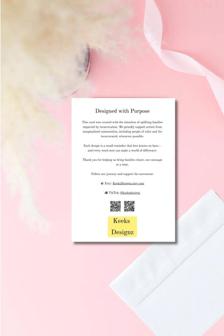 Missing You Card | Yellow Airbrush Old English Design | Prison Wife Girlfriend Card | Long Distance Love