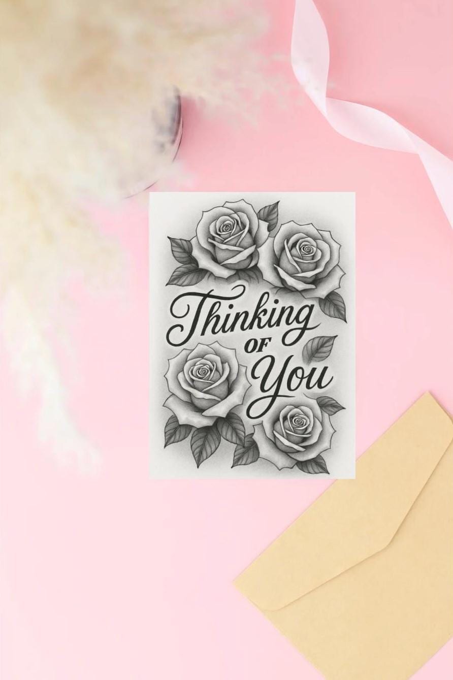 5x7 Inmate Greeting Card – Prison Love Letter, Long Distance Relationship, Handmade, Glossy Outside, Envelope Included