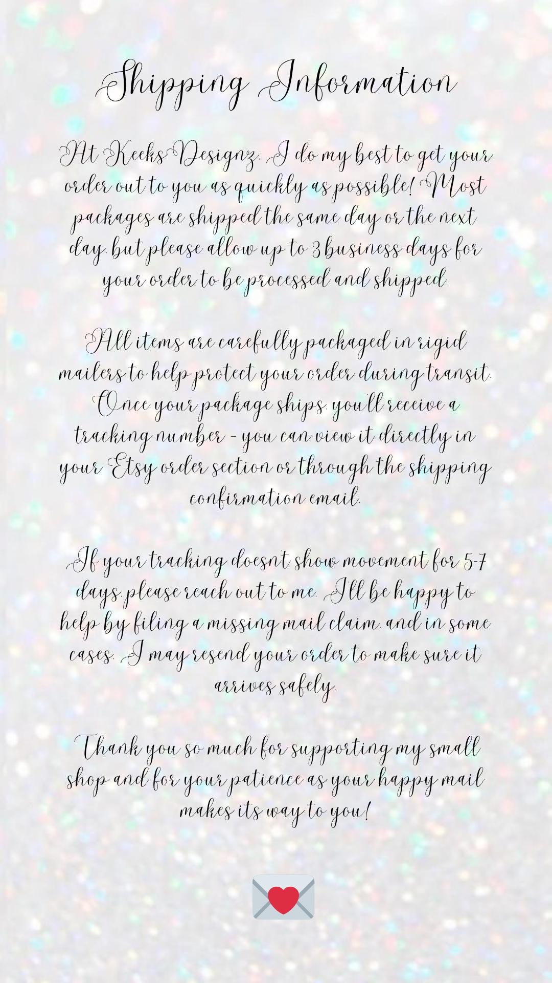 Happy Holidays Card – Light Blue Snowflake Design | Prison Wife or Girlfriend Card | Prison Mail Safe Glitter Effect