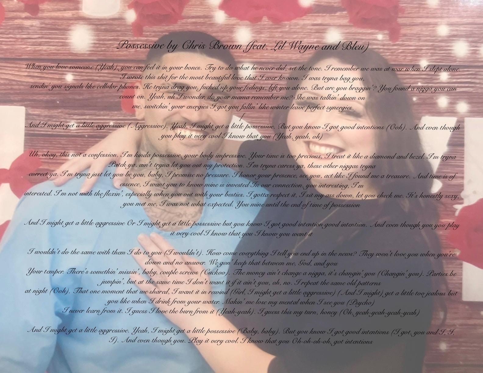 Custom Song Dedication Photo Print | 8x10 Personalized Gift for Incarcerated Loved Ones | Prison Letter Keepsake