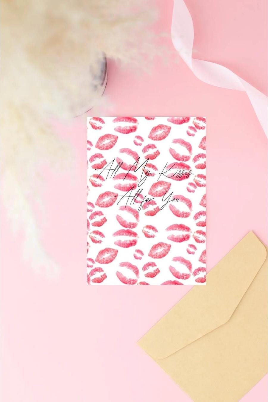 5x7 Inmate Greeting Card – Prison Love Letter, Long Distance Relationship, Handmade, Glossy Outside, Envelope Included