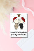 KYDOC Prison Wife Christmas Card – “You’re Still My Christmas Kiss” | Kentucky Prison Holiday Card | Cute Bear Couple | 5x7 Glossy