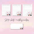 KYDOC Writing Set | Your Heart’s Mine No Takebacks | Prison Wife Stationery | 3 Sheets + 3 Envelopes | Cute Bear Design | KYDOC Prison