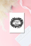 Custom Airbrush Name Card | Personalized Couple Name Card | Prison Wife Girlfriend Card | Long Distance Love Card