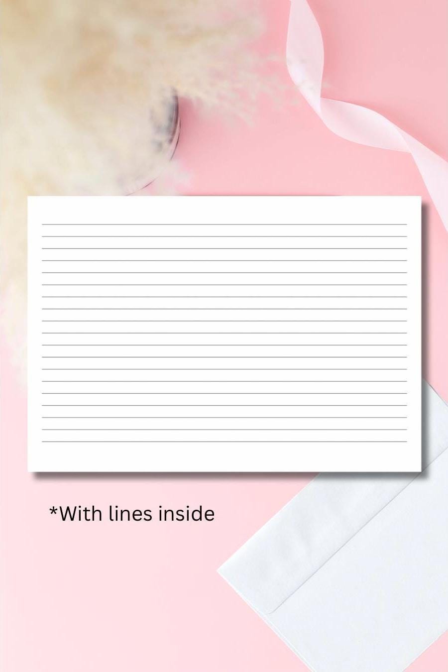 5x7 Inmate Greeting Card – Prison Love Letter, Long Distance Relationship, Handmade, Glossy Outside, Envelope Included