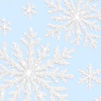 Happy Holidays Card – Light Blue Snowflake Design | Prison Wife or Girlfriend Card | Prison Mail Safe Glitter Effect