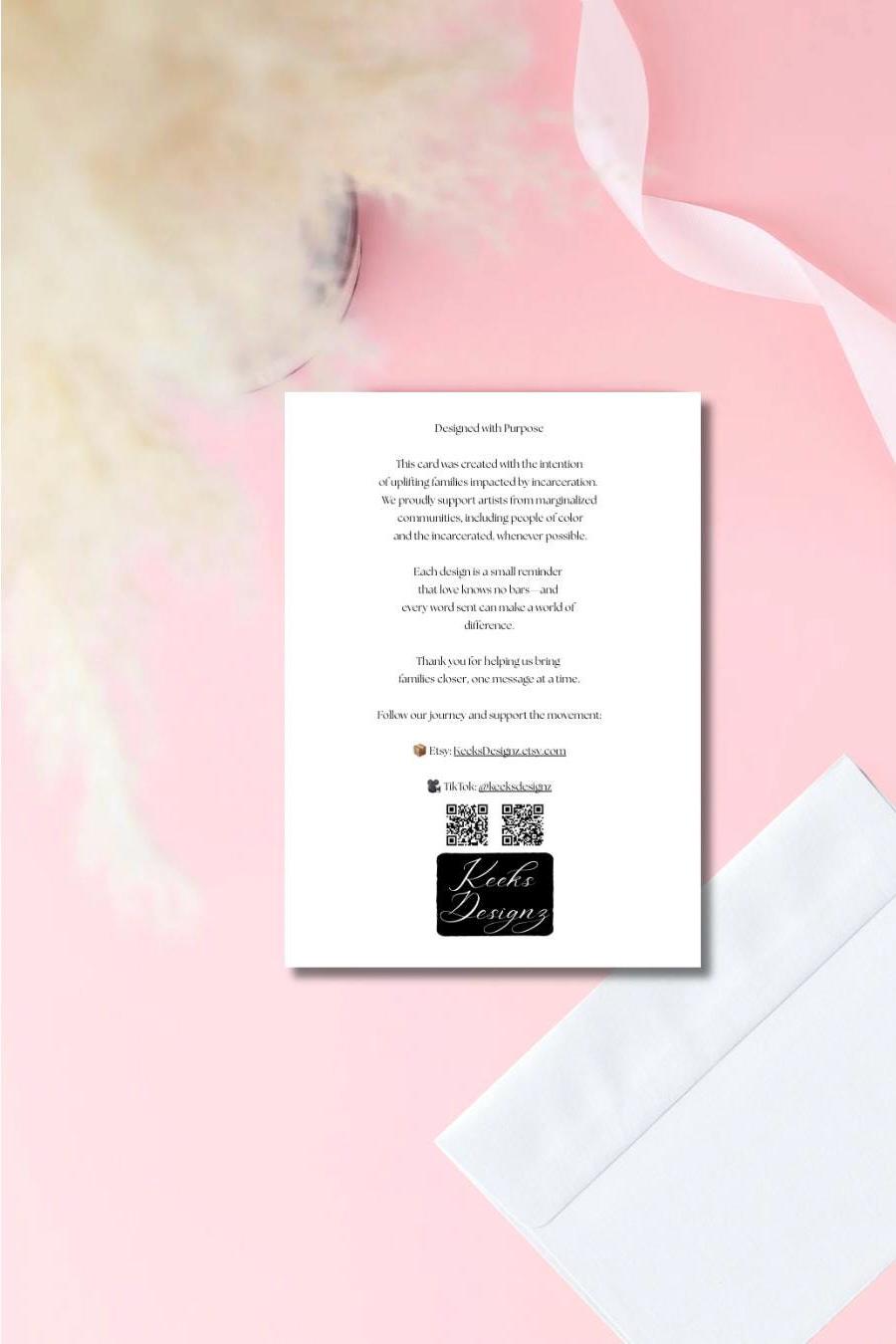 I Only Have Eyes for You Card | Prison Wife Card for Husband or Boyfriend in Prison | Incarceration Love Card | Thinking of You