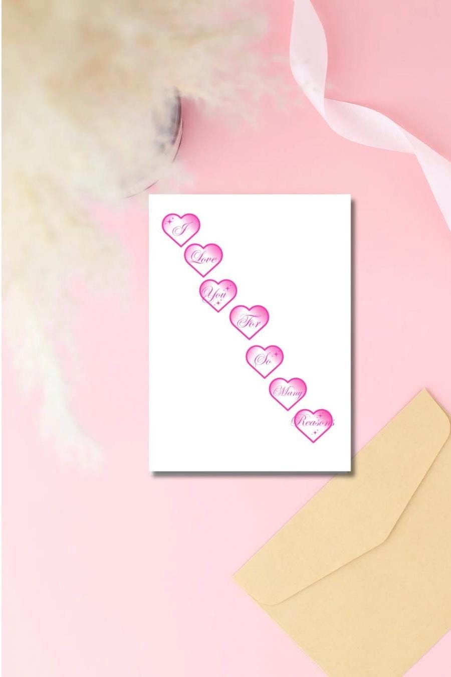 5x7 Inmate Greeting Card – Prison Love Letter, Long Distance Relationship, Handmade, Glossy Outside, Envelope Included