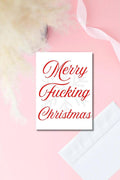 Prison Wife Christmas Card – “Merry F***ing Christmas” | Funny Holiday Card for Prison Girlfriend or Wife | 5x7 Glossy