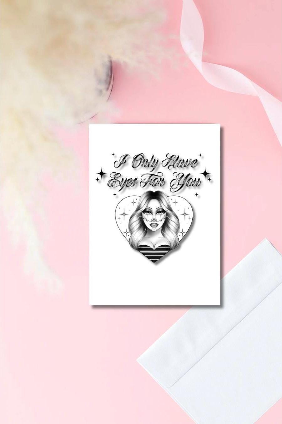 I Only Have Eyes for You Card | Prison Wife Card for Husband or Boyfriend in Prison | Incarceration Love Card | Thinking of You