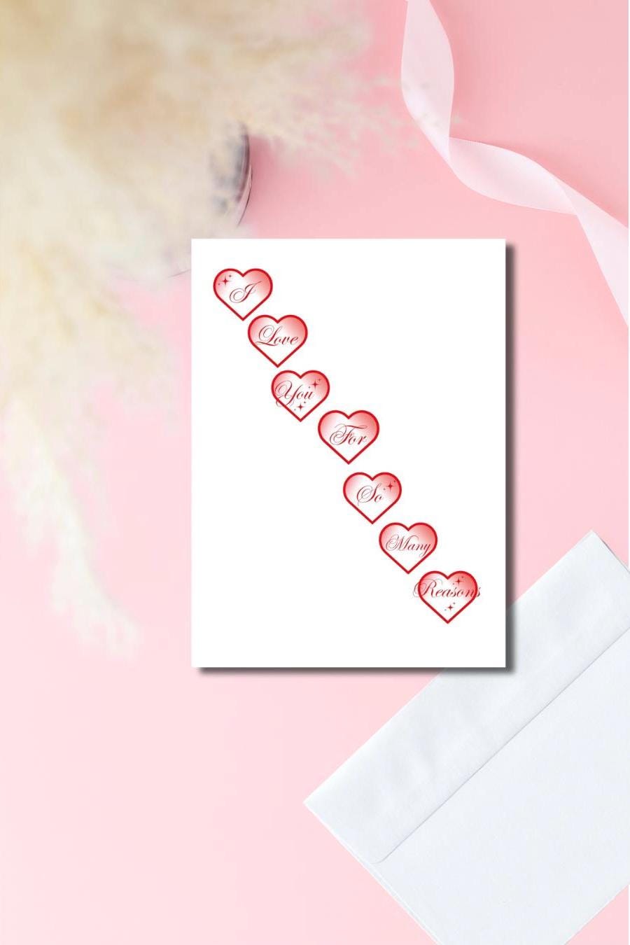 5x7 Inmate Greeting Card – Prison Love Letter, Long Distance Relationship, Handmade, Glossy Outside, Envelope Included