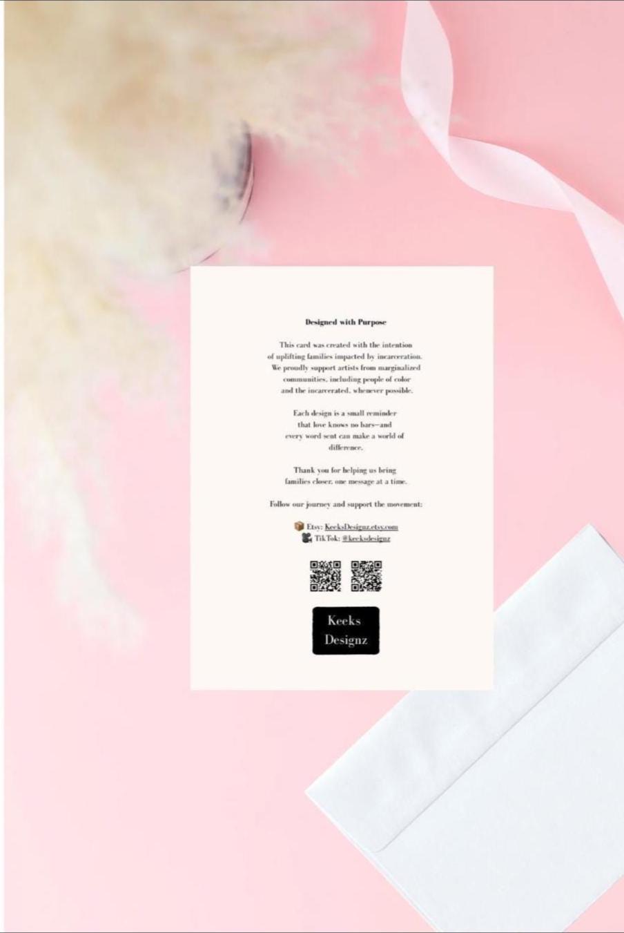 CDCR Prison Wife Card – “Home Is Wherever You Are” | California Prison Wife Card | Cute Bear Couple Design | 5x7 Glossy Greeting