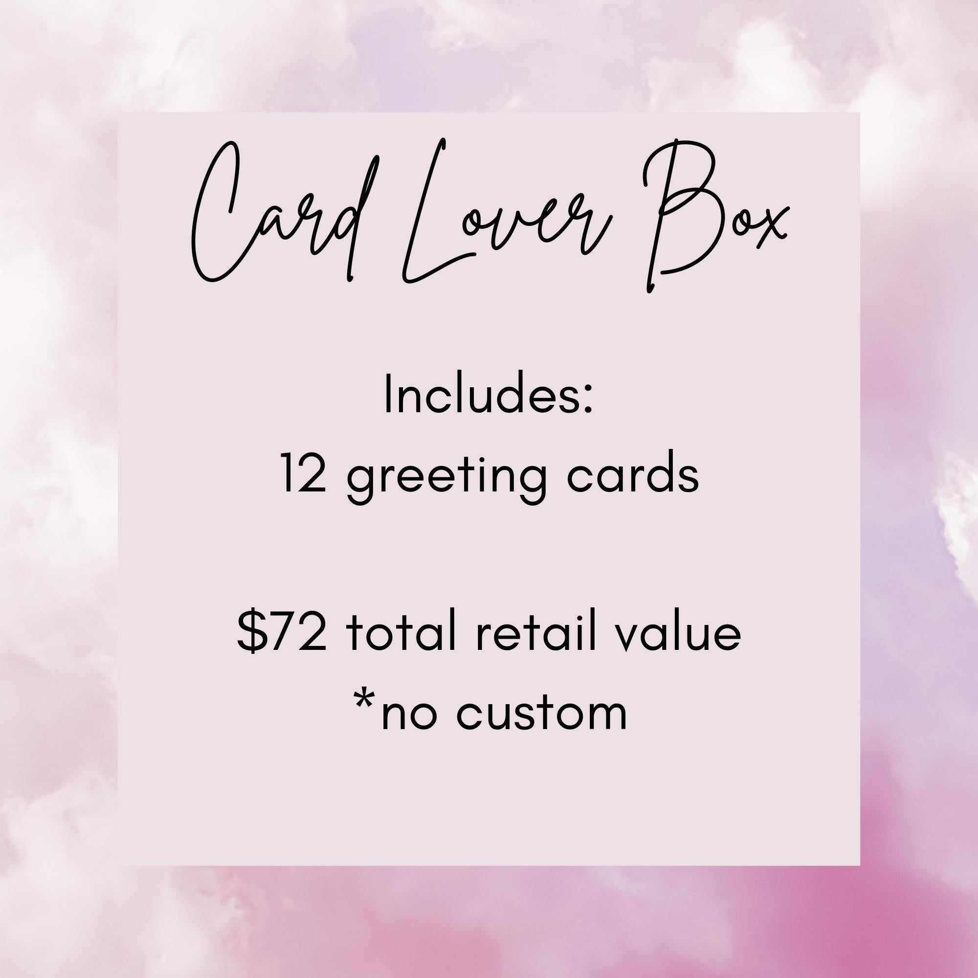 Card Lover Mystery Box | 12 Prison Mail Safe Greeting Cards | Prison Wife Stationery | Inmate Love Cards | No Custom Designs
