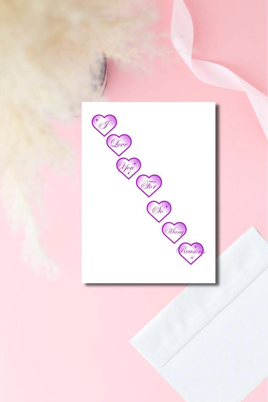 5x7 Inmate Greeting Card – Prison Love Letter, Long Distance Relationship, Handmade, Glossy Outside, Envelope Included