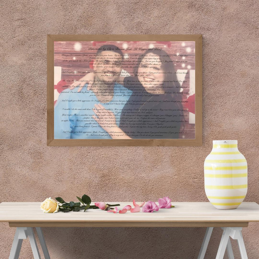 Custom Song Dedication Photo Print | 8x10 Personalized Gift for Incarcerated Loved Ones | Prison Letter Keepsake