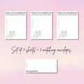 Distance Doesn’t Mean Anything Writing Set | Long Distance Letter Paper | 3 Sheets + 3 Envelopes | Prison Wife Stationery | Cute Heart Map